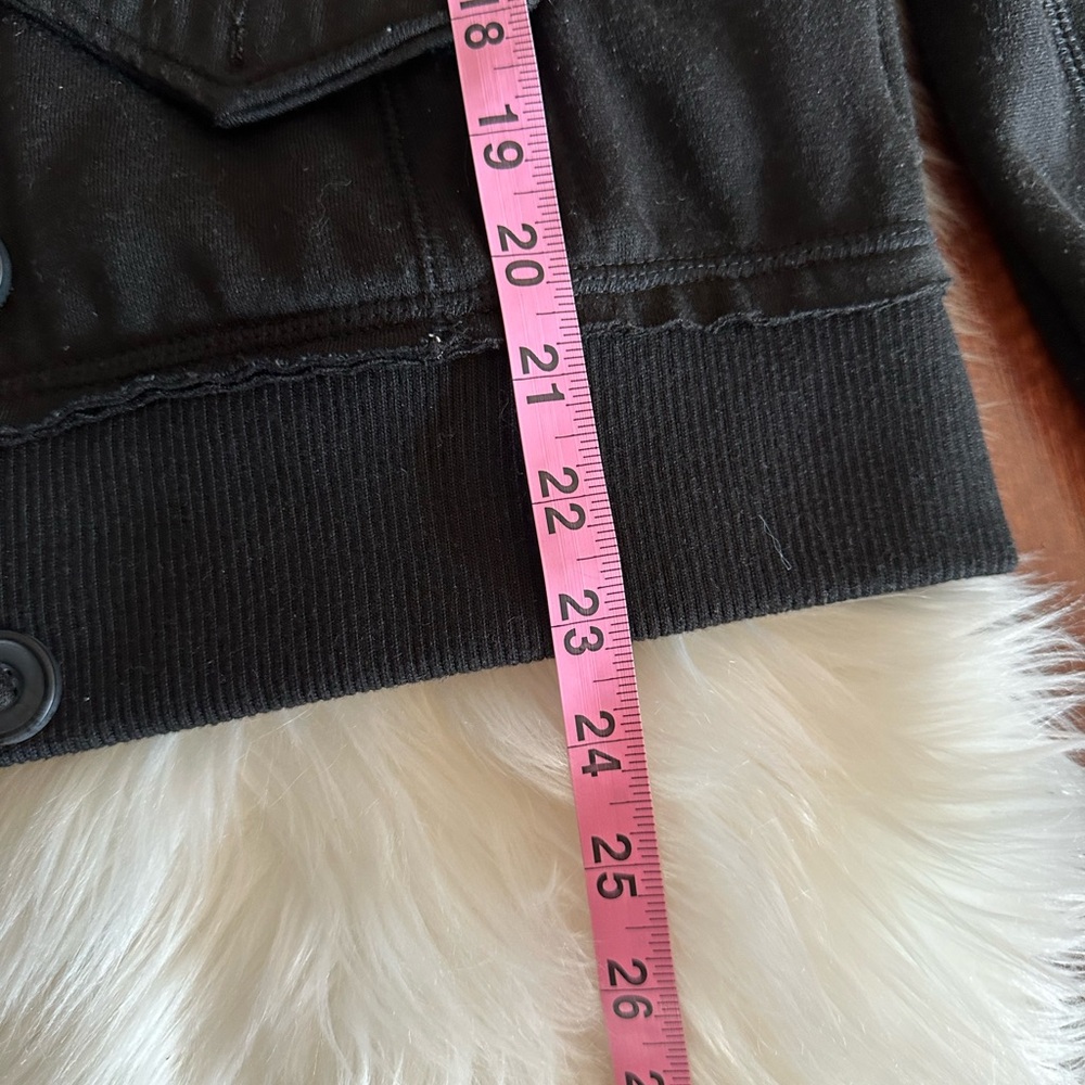 Cotton Button Zip Up Jacket Coat - image 7